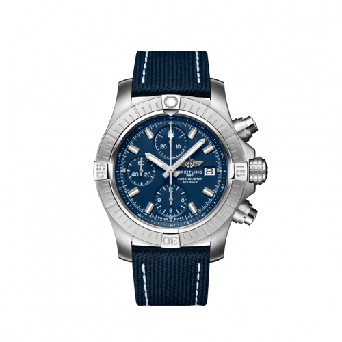 Breitling Avenger Chronograph 43 Stainless Steel / Blue / Military / Folding A13385101C1X2