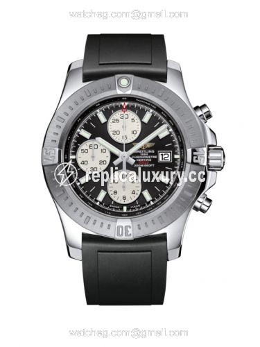 Breitling Colt Chronograph Automatic Stainless Steel / Volcano Black / Rubber / Pin A1338811/BD83/131S/A20S.1