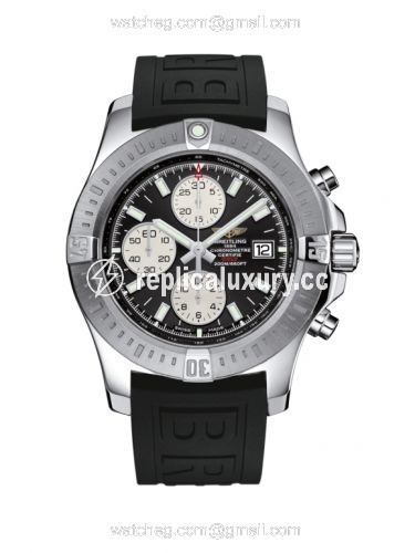 Breitling Colt Chronograph Automatic Stainless Steel / Volcano Black / Rubber / Pin A1338811/BD83/152S/A20S.1