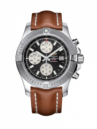 Breitling Colt Chronograph Automatic Stainless Steel / Volcano Black / Calf / Folding A1338811/BD83/434X/A20D.1