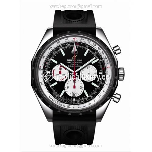 Breitling Chrono-Matic 49 Black / Rubber A1436002.B920