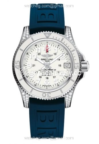Breitling Superocean II 36 Diamond / White / Rubber A1731267.A775.238S