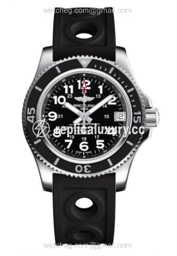 Breitling Superocean II 36 Black / Rubber A17312C9.BD91.231S