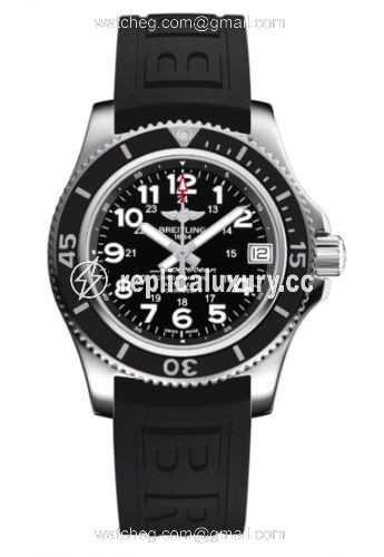 Breitling Superocean II 36 Black / Rubber A17312C9.BD91.237S