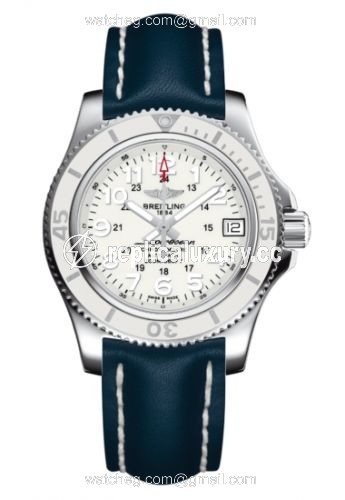 Breitling Superocean II 36 White / Calf A17312D2A775199X