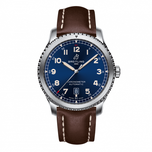 Breitling Aviator 8 Automatic 41 Stainless Steel / Blue / Calf / Pin A17315101C1X1