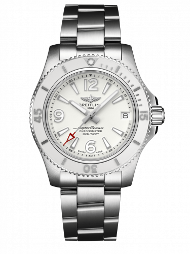 Breitling Superocean 36 Stainless Steel / White / Bracelet A17316D21A1A1