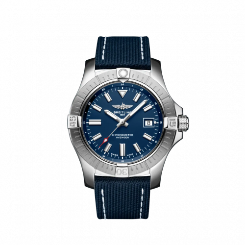 Breitling Avenger Automatic 43 Stainless Steel / Blue / Military / Pin A17318101C1X1