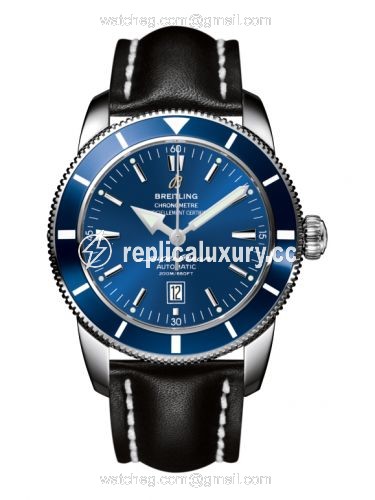 Breitling Superocean Heritage 46 Stainless Steel / Blue / Blue / Calf A1732016.C734.441X