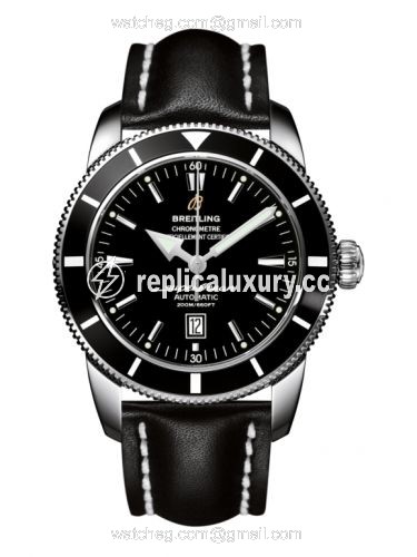 Breitling Superocean Heritage 46 Stainless Steel / Black / Black / Calf A1732024.B868.441X