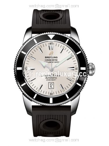 Breitling Superocean Heritage 46 Stainless Steel / Black / Stratus Silver / Rubber A1732024.G642.201S