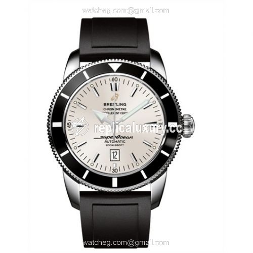Breitling Superocean Heritage 46 Stainless Steel / Black / Stratus Silver / Rubber A1732024.G642.135S