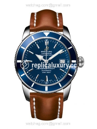 Breitling Superocean Heritage 42 Stainless Steel / Blue / Gun Blue / Calf A1732116.C832.433X