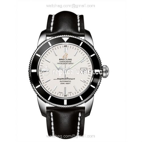 Breitling Superocean Heritage 42 Stainless Steel / Black / Stratus Silver / Calf A1732124.G717.435X