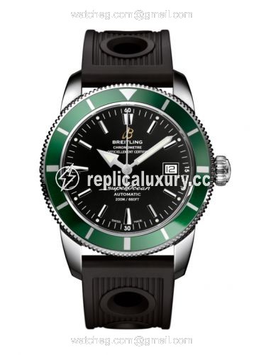 Breitling Superocean Heritage 42 Stainless Steel / Green / Volcano Black / Rubber A1732136.BA61.200S