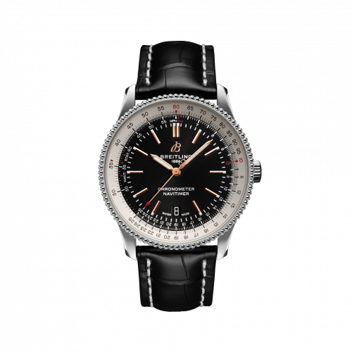 Breitling Navitimer Automatic 41 Automatic Stainless Steel / Black / Croco / Folding A17326211B1P2