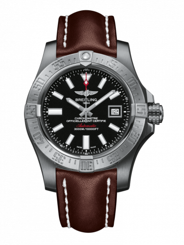 Breitling Avenger II Seawolf Stainless Steel / Volcano Black / Calf / Folding A1733110/BC30/438X/A20DSA.1