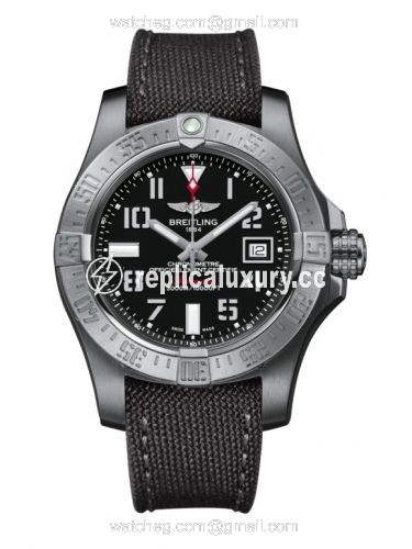 Breitling Avenger II Seawolf Stainless Steel / Volcano Black / Military / Pin A1733110/BC31/109W