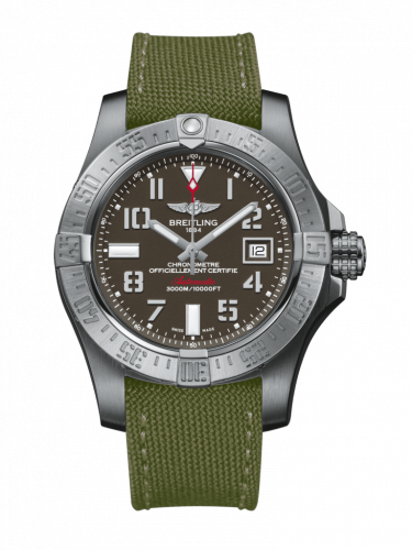 Breitling Avenger II Seawolf Stainless Steel / Tungsten Gray / Military / Pin A1733110/F563/106W/A20BASA.1