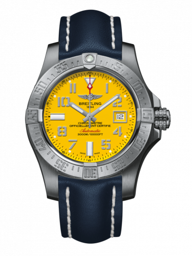Breitling Avenger II Seawolf Stainless Steel / Cobra Yellow / Calf / Pin A1733110/I519/105X/A20BASA.1