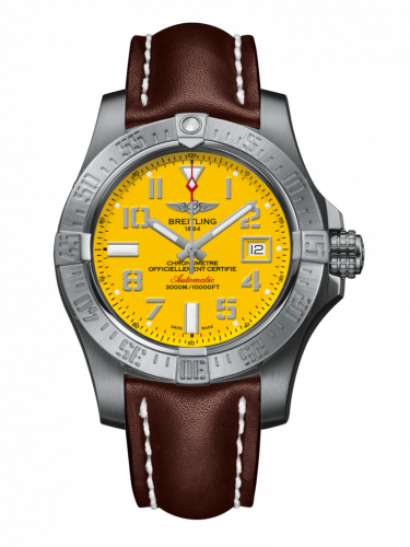 Breitling Avenger II Seawolf Stainless Steel / Cobra Yellow / Calf / Folding A1733110/I519/438X/A20DSA.1