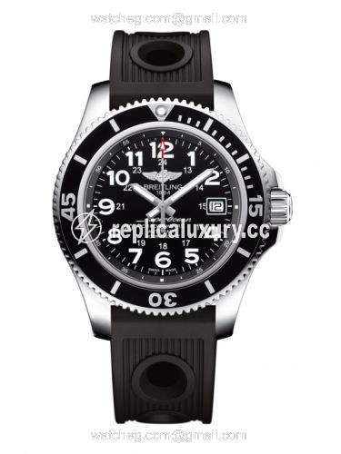 Breitling Superocean II 42 Stainless Steel / Volcano Black / Rubber A17365C9.BD67.202S