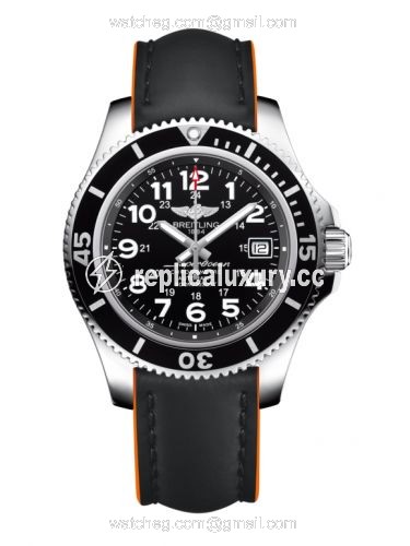 Breitling Superocean II 42 Stainless Steel / Volcano Black / Rubber A17365C9.BD67.244X