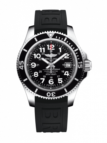Breitling Superocean II 42 Stainless Steel / Volcano Black / Rubber / Folding A17365C91B1S2