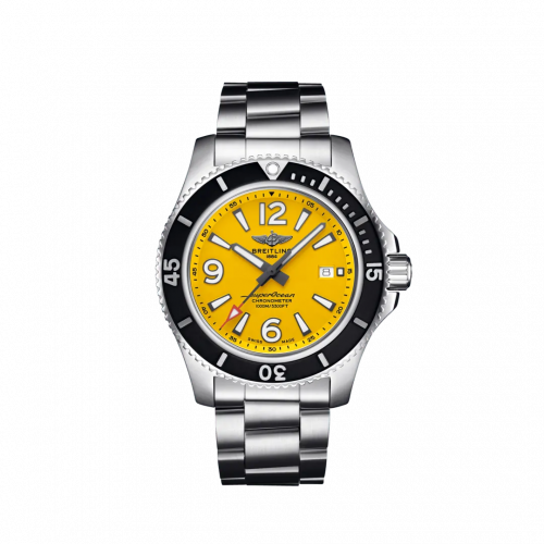 Breitling Superocean 44 Stainless Steel / Yellow / Bracelet A17367021I1A1
