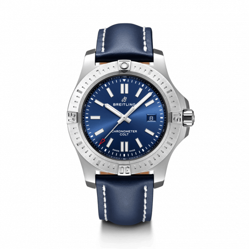 Breitling Chronomat Colt 44 Automatic Blue / Calf / Folding A17388101C1X3