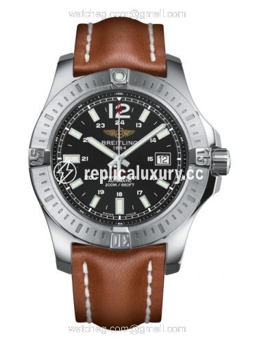 Breitling Colt 44 Automatic Volcano Black / Calf A1738811.BD44.433X