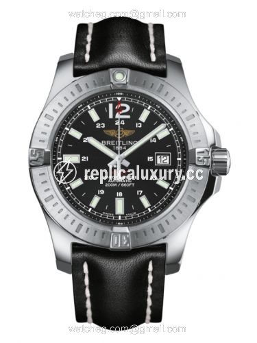 Breitling Colt 44 Automatic Volcano Black / Calf A1738811.BD44.435X