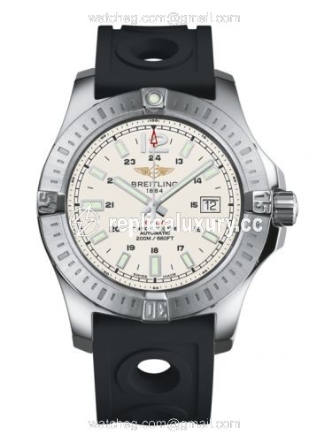 Breitling Colt 44 Automatic Stratus Silver / Rubber A1738811.G791.227S
