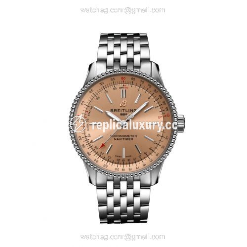 Breitling Navitimer 1 35 Automatic Stainless Steel / Copper / Bracelet A17395201K1A1