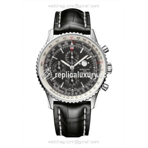 Breitling Navitimer 1461 Stainless Steel / Black / Croco / Pin A1937012/BA57/760P/A20BA.1