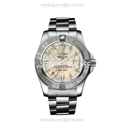 Breitling Avenger II GMT Stainless Steel / MOP / Japan Special Edition A3239011/A809/170A