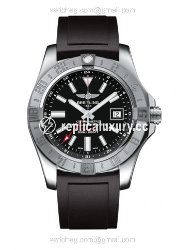 Breitling Avenger II GMT Stainless Steel / Volcano Black / Rubber A3239011/BC35/131S/A20S.1