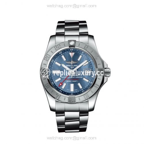 Breitling Avenger II GMT Stainless Steel / Blue MOP / Japan Special Edition A3239011/C930/170A