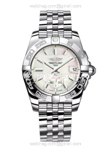 Breitling Galactic 36 Automatic Stainless Steel / Pearl / Bracelet A3733012/A716/376A