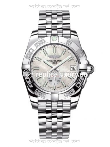 Breitling Galactic 36 Automatic Stainless Steel / Pearl / Bracelet A3733012/A788/376A
