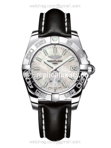 Breitling Galactic 36 Automatic Stainless Steel / Pearl / Calf A3733012/A788/414X/A16BA.1