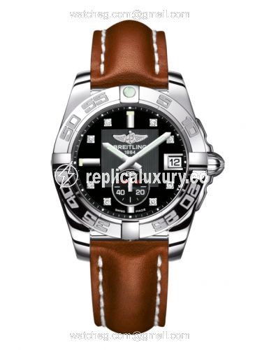 Breitling Galactic 36 Automatic Stainless Steel / Volcano Black Diamond / Calf A3733012/BD02/412X/A16BA.1