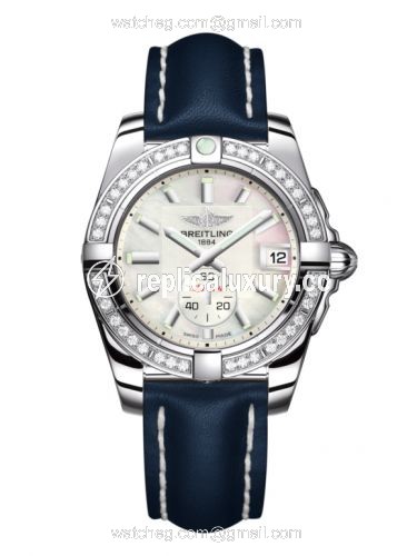 Breitling Galactic 36 Automatic Stainless Steel / Diamond / Pearl / Calf A3733053/A716/194X/A16BA.1