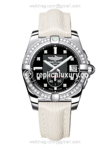 Breitling Galactic 36 Automatic Stainless Steel / Diamond / Volcano Black Diamond / Sahara A3733053/BD02/236X/A16BA.1