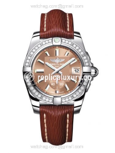 Breitling Galactic 36 Automatic Stainless Steel / Diamond / Copperhead Bronze / Sahara A3733053/Q582/216X/A16BA.1