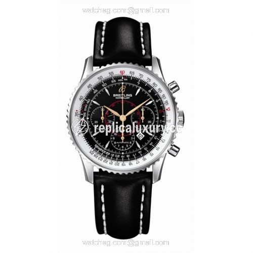 Breitling Montbillant Black / Calf A4137012.B875