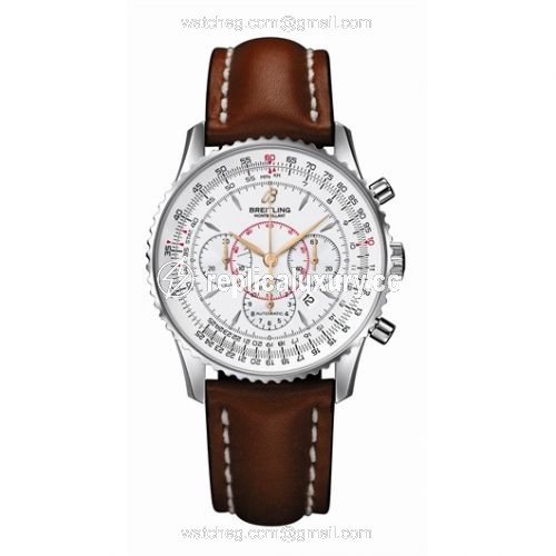 Breitling Montbillant Silver / Calf A4137012.G634