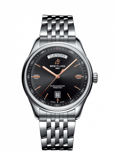 Breitling Premier Automatic Day & Date 40 Stainless Steel / Black / Bracelet A45340241B1A1