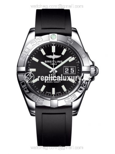 Breitling Galactic 41 Stainless Steel / Onyx Black / Rubber A49350L2.BE58.132S