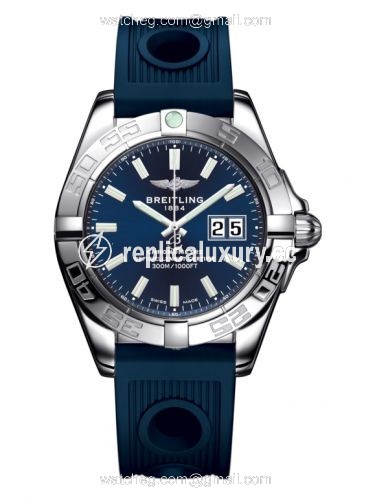 Breitling Galactic 41 Stainless Steel / Horizon Blue / Rubber A49350L2.C929.203S